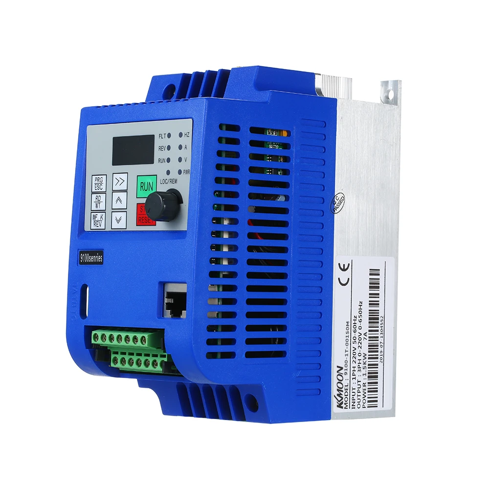 KKmoon 220 кВт/кВт в VFD преобразователь частоты 3 фазы Мини Переменная частота Регулируемая скорость инвертор для контроллера двигателя