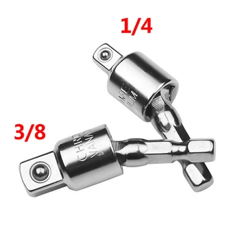 

2pcs Chrome Vanadium Steel Socket Adapter Drill Bit Impact Driver Hex Shank Hole Power Tool Accessories