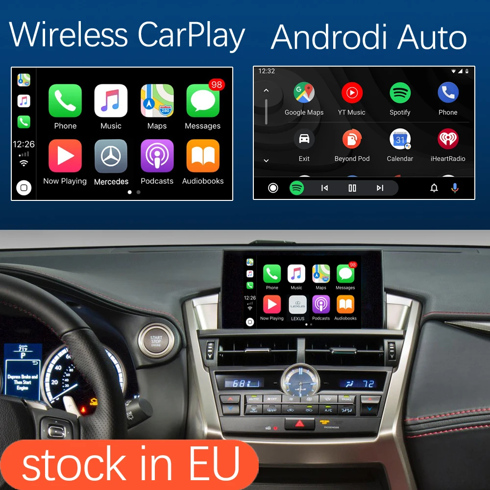 Wireless Apple Carplay Android Auto Interface For Lexus Nx 2014 2019 With Mirrorlink Airplay Usb Hdmi Camera Car Play Functions Car Multimedia Player Aliexpress