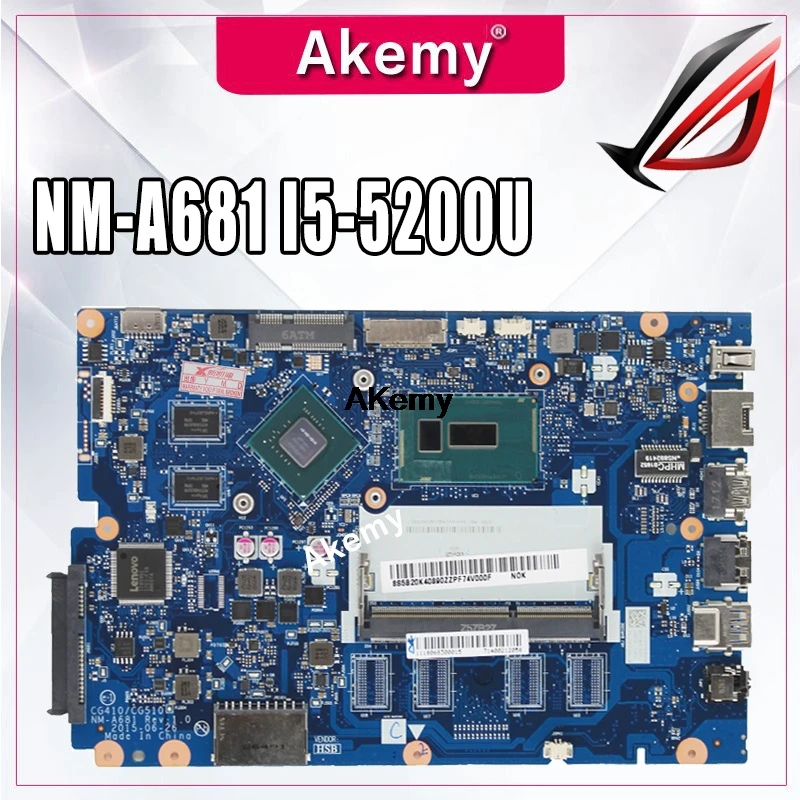 

For Lenovo Ideapad 100-15IBD 100 15IBD CG410 CG510 NM-A681 Motherboard i5-5200U 920M 1GB