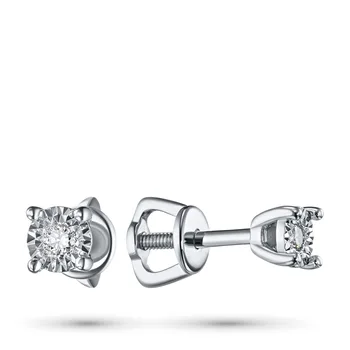 

Pusety of white gold with diamond e0901ps06200101