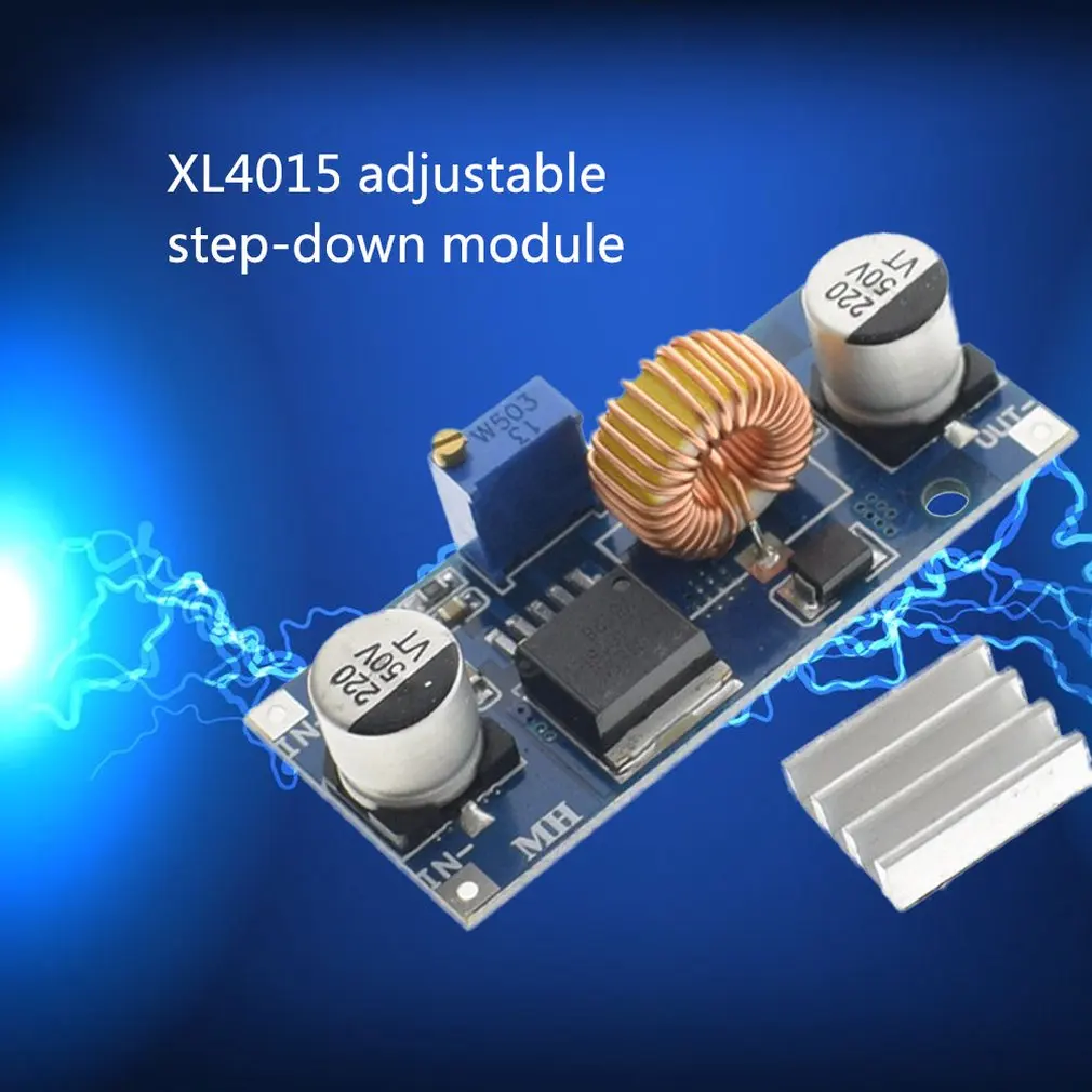 

Dc-Dc Xl4015 Adjustable Buck Module 4~38V High Power 96% High Efficiency 5A Buck Module