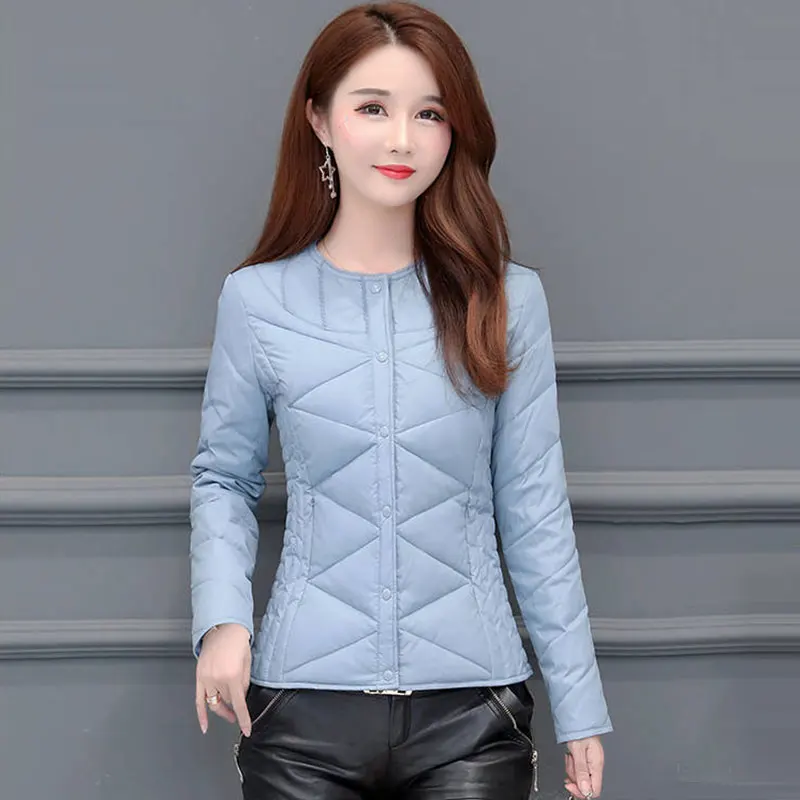 Beste Herfst Winter Warm Wit Duck Down Jassen Vrouwen Nieuwe Mode Toevallige Basic Korte Jassen Vrouwelijke Bovenkleding Jassen Plus Size P106