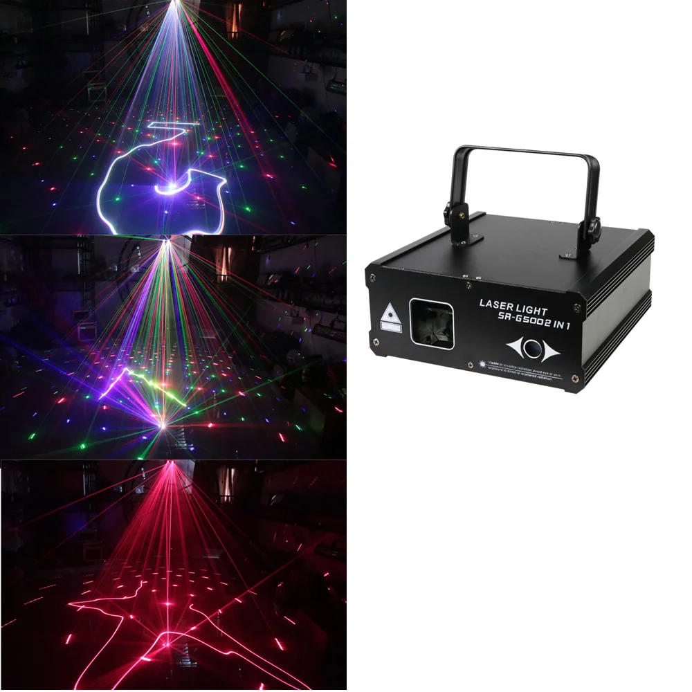 

3D Laser Lights Dance Floor Party Lights Laser Projector DMX512 Voice-Activated KTV Flash Bar Stage Lights Disco Effect Lights