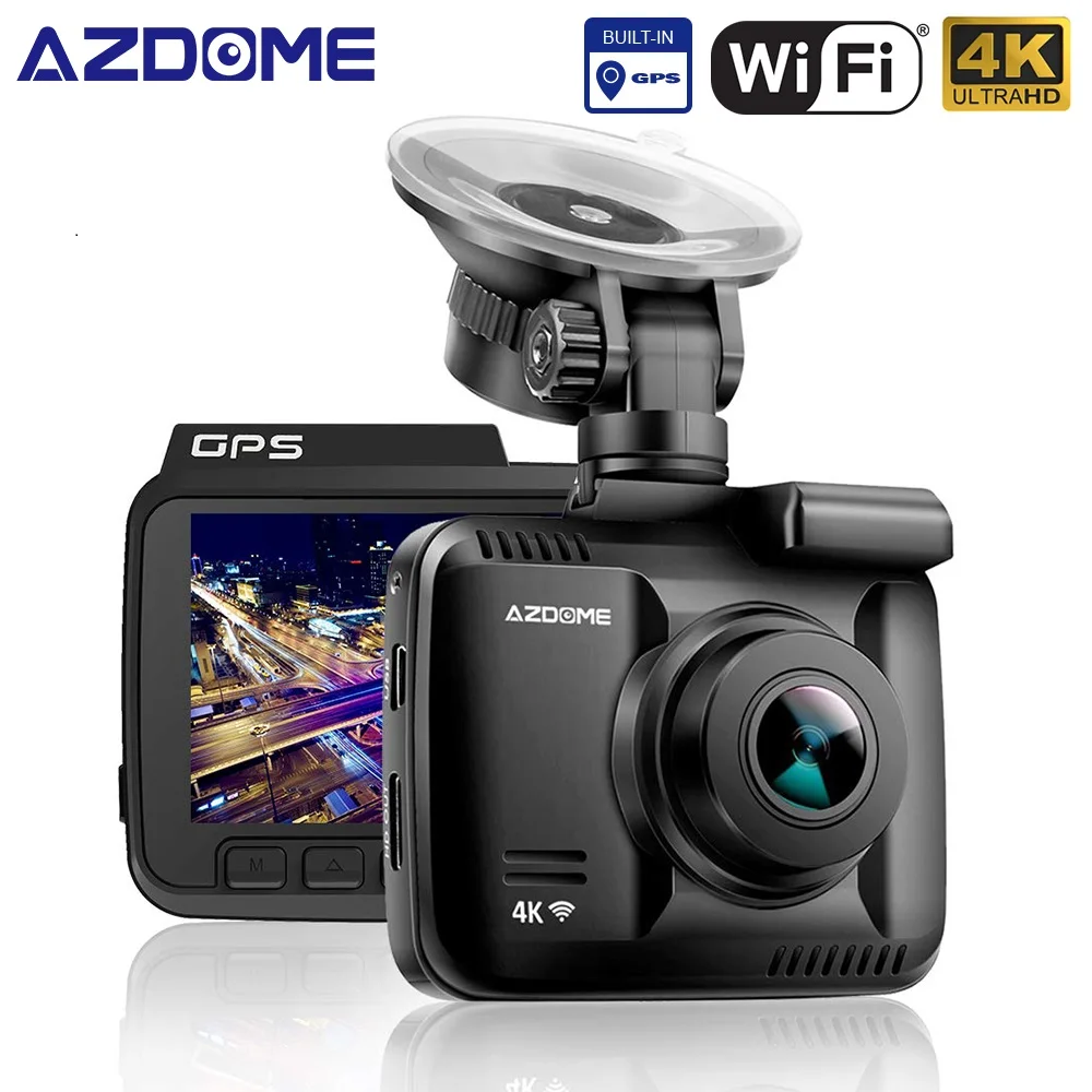 AZDOME GS63H Автомобильные видеорегистраторы 2160P gps WiFi видео рекордер двойная камера s 24 часа мониторинг парковки авто регистратор тире камера