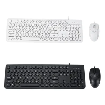 

104 Keys Wireless Keyboard Mouse Set Multi System Compatible Wireless Office Suit Punk Mechanical Feeling Keyboard Waterproof