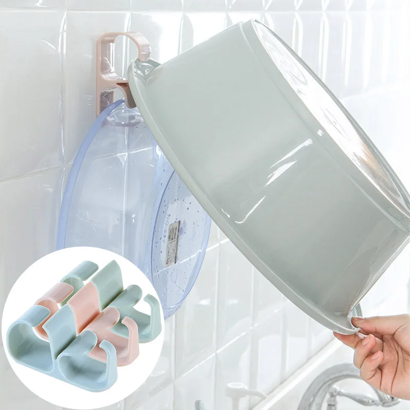Multi-Purpose-Strong-Wall-Hook-Washbasin-Bath-Ball-Hanger-Kitchen-Bathroom-Storage-Racks-Bathroom-Punch-free