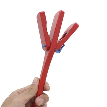 

Castanet Plate Clapper Handle Musical Toy gift Instruments Castanet Child Log Wood Preschool Early Educational Kids Toys