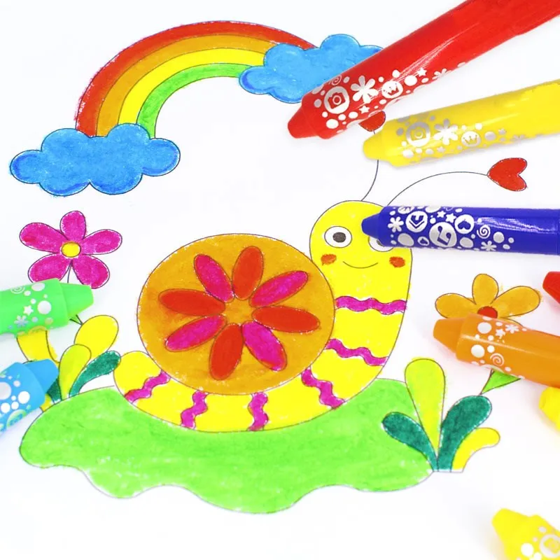 6Pcs/Set Kids Drawing Toys Bath Toy Baby Bath Crayons Toddler