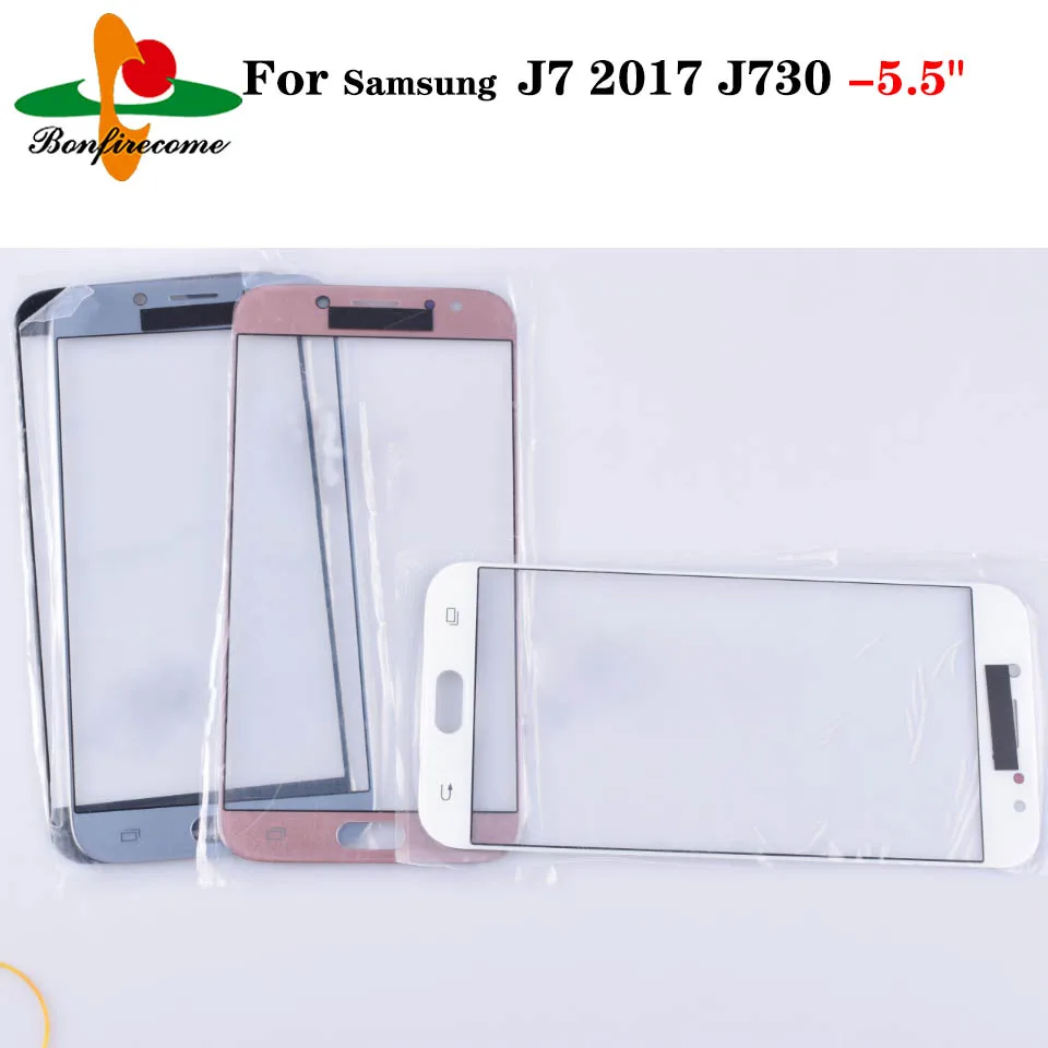 10 шт./партия Сменное переднее Сенсорное ЖК-стекло для Samsung Galaxy J7 2017 J730 Pro J730F J730GM J730DS