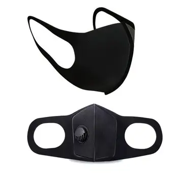 

Men Women Anti Dust Mask Anti PM2.5 Pollution Face Mouth Respirator Breathable Valve Mask Filter sponge Mouth Cover