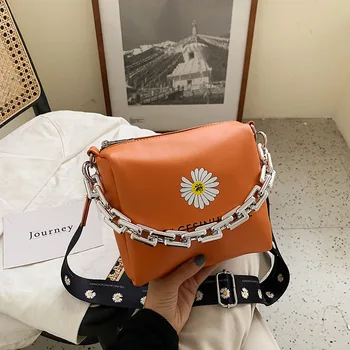 

crossbody bags for women Simple solid color chain PU leather women's Shoulder Bag Messenger Bag purses and handbags sac a main