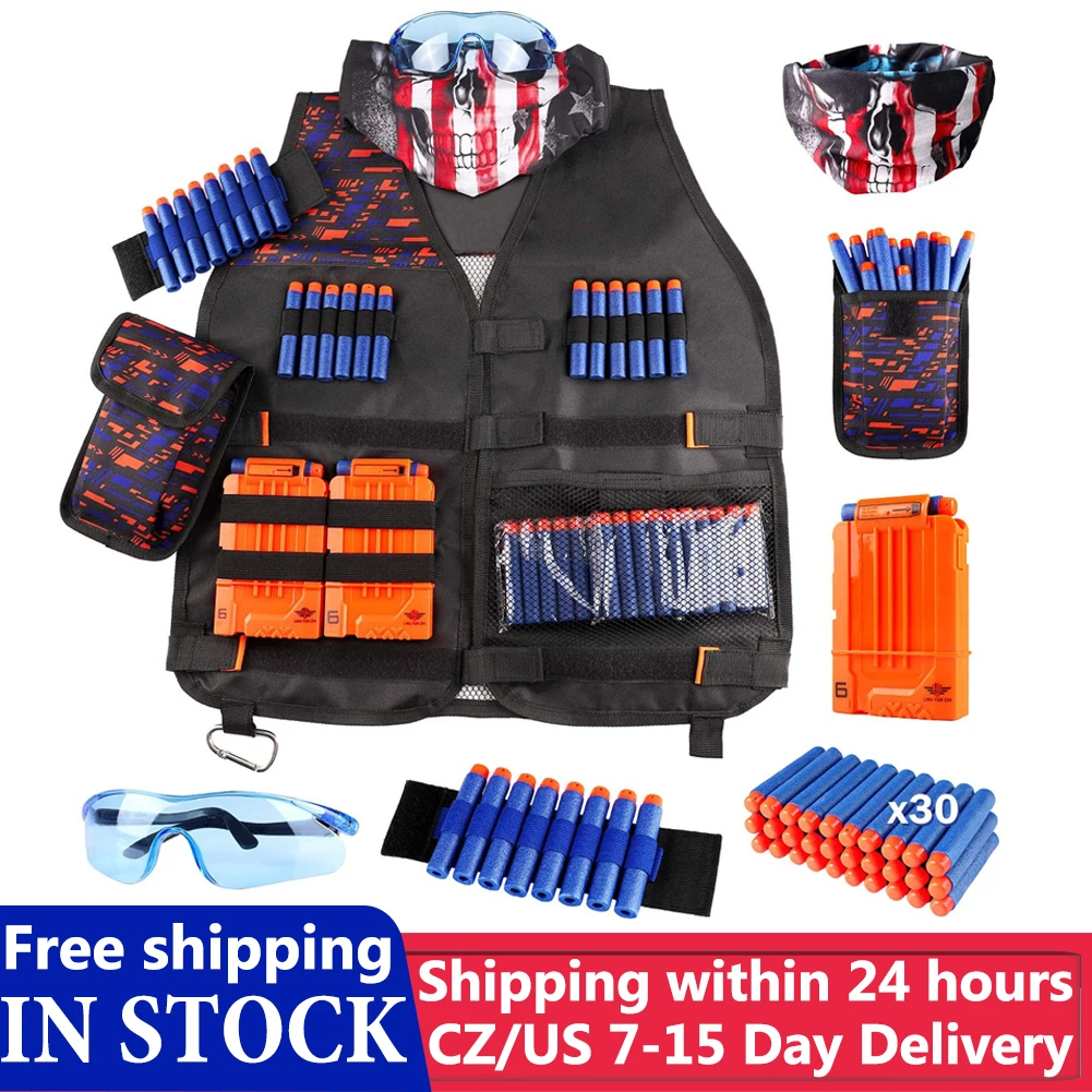 2021 New Kids Tactical Vest Suit Kit Set Gioco All'Aperto Kids Tactical Vest Holder Kit Per Nerf Nstrike Elite Series Game Fashion