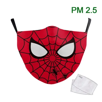 

Classic Cosplay Mask Printed Spider Web Face Masks Adult PM2.5 Protective Dust Mask Washable Reusable Mouth-Muffle Fabric