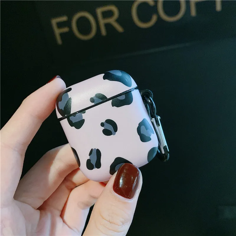 style 9 Роскошный Леопардовый bluetooth-наушник с милым рисунком вишни, силиконовый чехол для Airpods, чехол, защитный чехол для наушников - Цвет: style 9