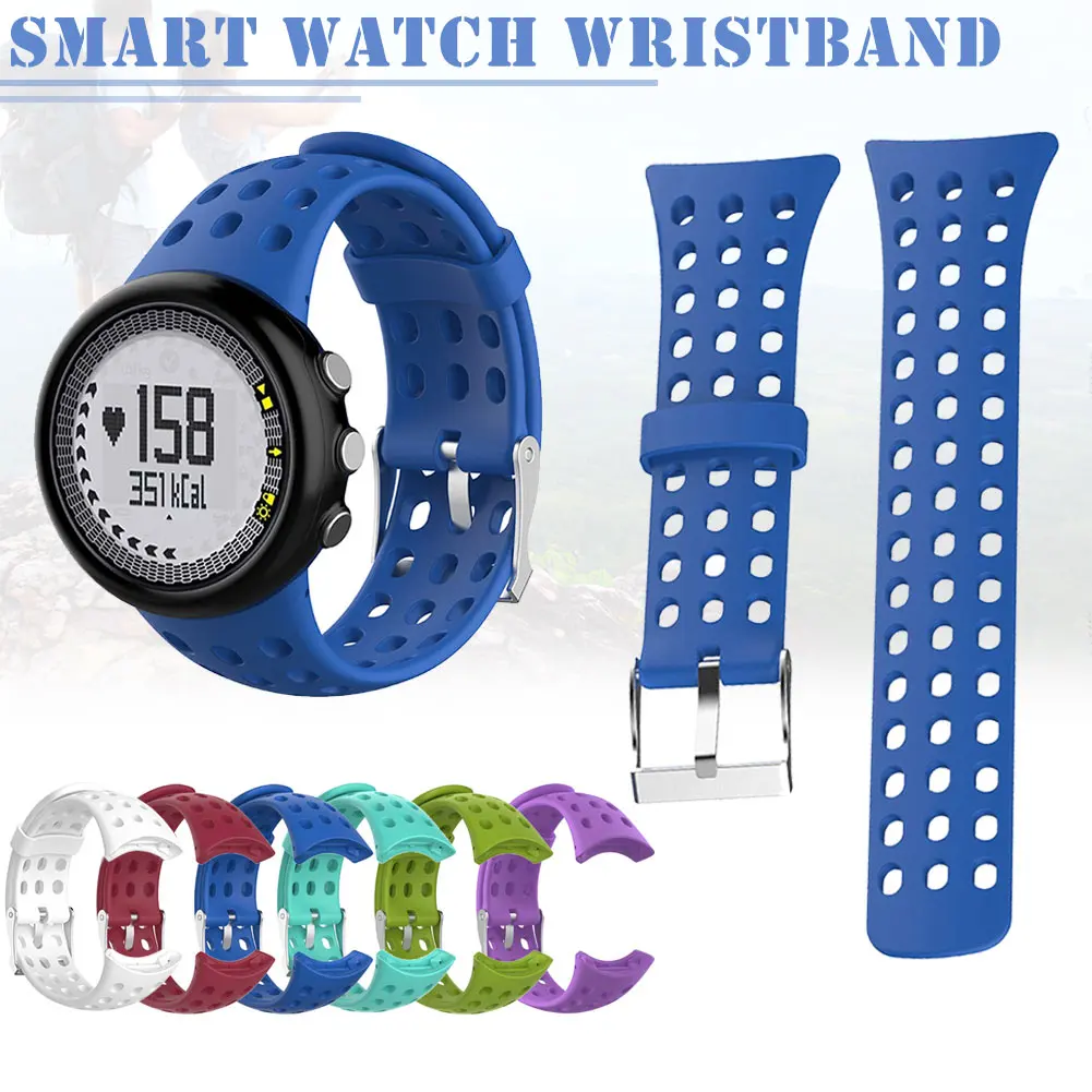 

1 Pcs Men Replacement Silicone Watch Band Strap Compatible SUUNTO M1 M2 M4 M5 M Series Fashion gift hh88