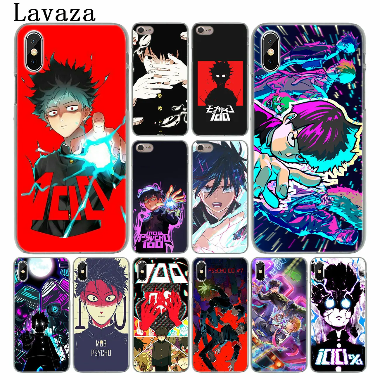 Жесткий чехол Lavaza Mob Psycho 100 для iPhone XR XS X 11 Pro Max 10 7 8 6S 5 5S SE 4S 4 | Мобильные телефоны и