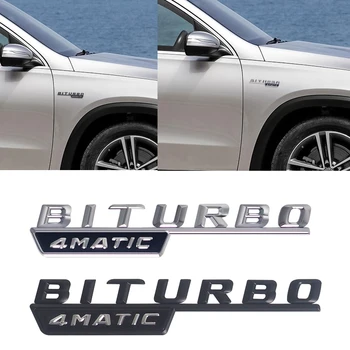

2pcs Car Side Sticker For Mercedes BITURBO AMG BITURBO 4MATIC Sticker Mercedes W212 W210 W221 W220 W124 W202 W205 W204 Sticker