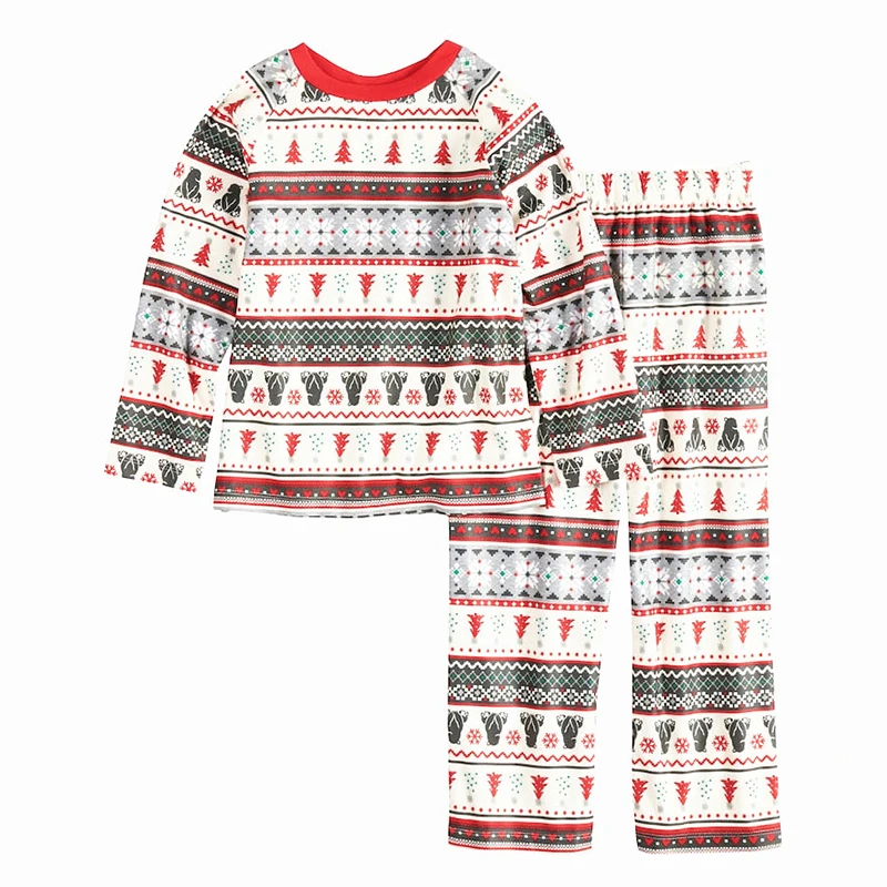 Одежда для мамы, дочки, папы и сына; семейный Рождественский пижамный комплект; Одинаковая одежда с длинными рукавами; одежда «Мама и я»; одежда с Санта-Клаусом и снеговиком