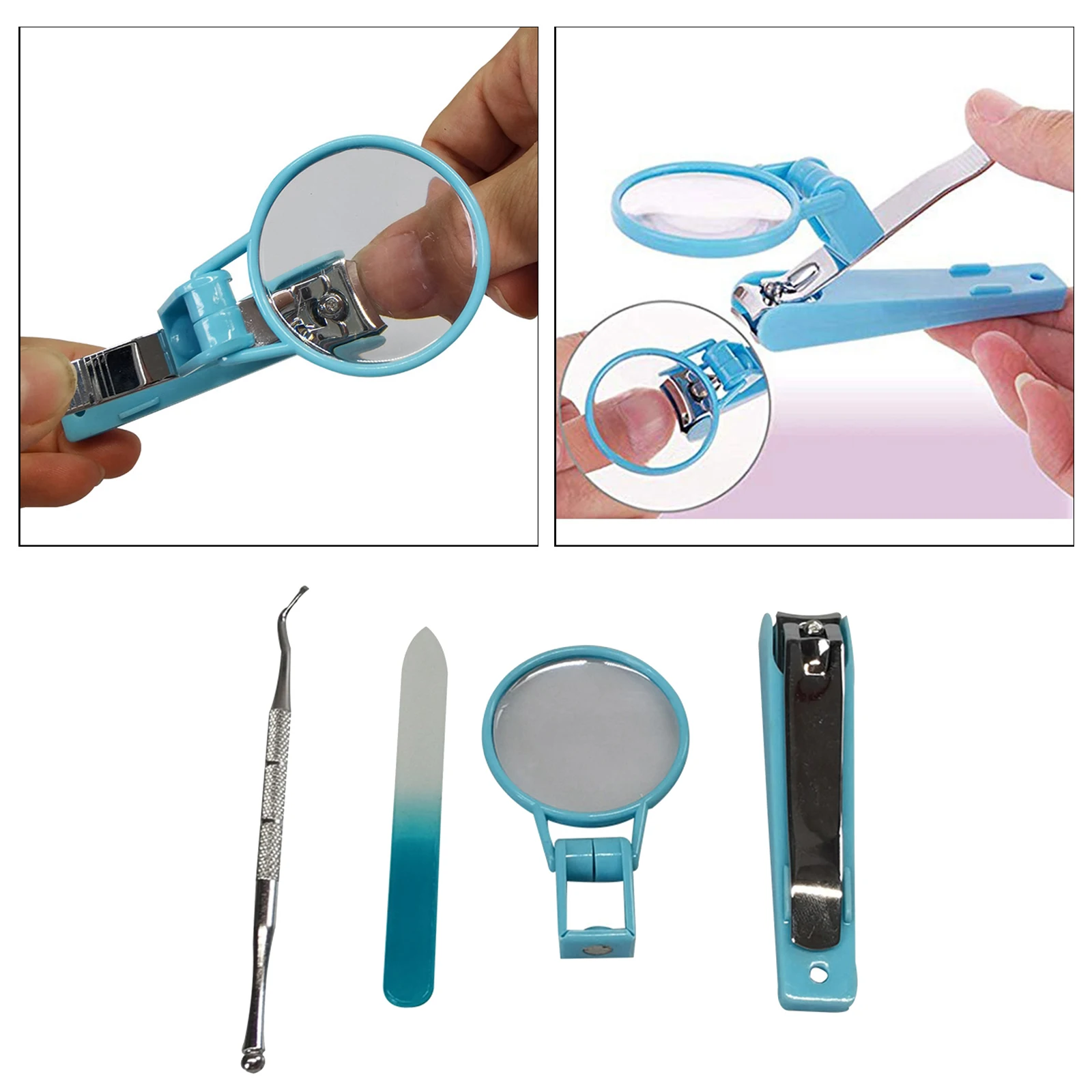 Nail Clippers with Magnifying Glass,Fingernails & Toenails Clippers Nail Cutter for Elderly and Baby Nail Manicure Tool