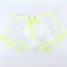 Сетчатые мужские шорты, сексуальные пляжные шорты, мужские шорты в сеточку, мужские шорты для сцены, свободные, открытые, синие, красные, черные, белые