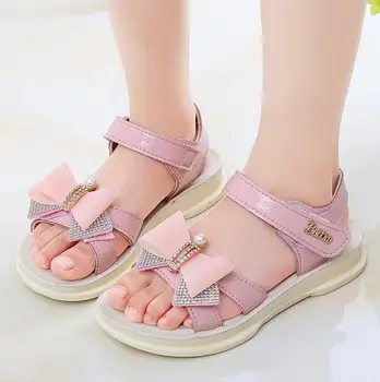 

Newest 2020 Summer Kids Shoes Toddler Sandals Bohemian Casual Flower Girls Sandals Children Princess Flat Shoes Sandale Enfant