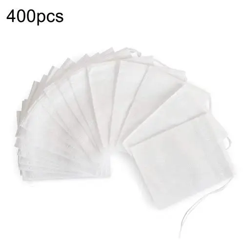 400PCS 100/200/300/400 шт. 7x9 см одноразовые Чай сумки для Чай сумка с заварочной струнной Запечатываемые с фильтром Бумага пустой Чай сумки - Цвет: 400PCS