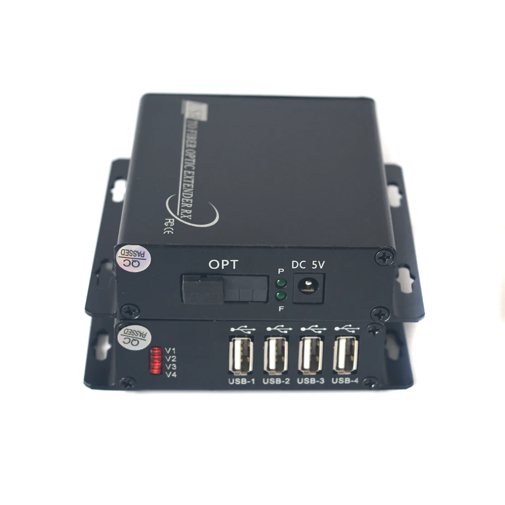 USB волоконный конвертер/удлинитель USB2.0 по оптоволоконному одномодовому SM 300 м и