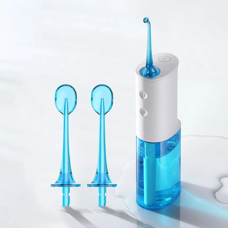 add 2 scrapping jets Soocas W3 Ирригатор для полости рта зубные Портативный Вода Flosser советы USB Перезаряжаемые Water Jet Flosser IPX7 ирригатор для чистки - Цвет: add 2 scrapping jets