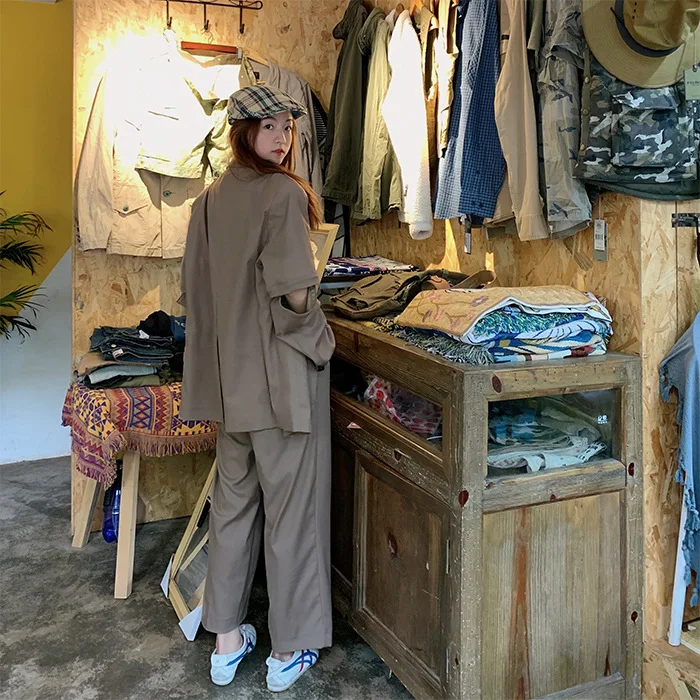

Price Control Coat 68 Pants 45 Photo Shoot Net Price 6271 # Autumn Deconstructable Repair Suit + Suit Pants Three Standard Compl