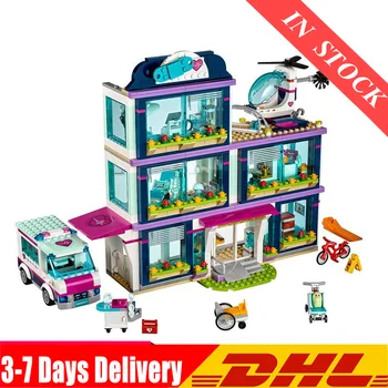 

01039 Friends Girl Building Blocks 932pcs Bricks toys Heartlake Hospital Bricks Toy Girl Model Sets Compatible 41318
