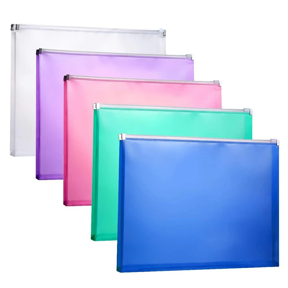 Plastic envelope with zipper deals