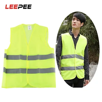 

LEEPEE Emergency Reflective Belt Car Reflective Vest Car Repair Traffic Facilities High Visibility Neon Safety Vest