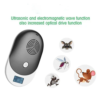 

Smart Electronic Ultrasound Drive Away Mouse Repellent Insect Repellent Household Power Mousetrap Electronic Pest Repeller EU