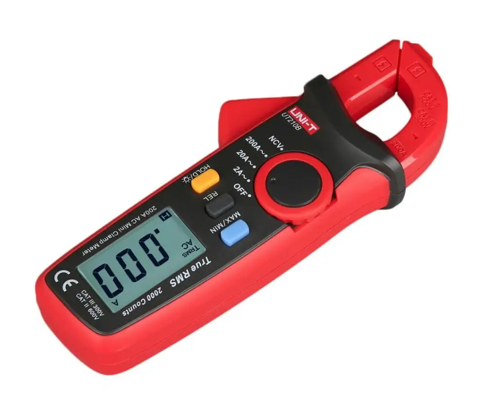 UNI-T UT210B True RMS Mini Clamp Meters AC Current Voltage Auto Range VFC Capacitance Professional Multitester