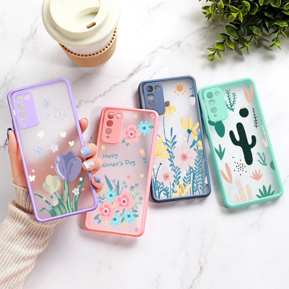 Чехлы для Huawei P30 Lite чехол Honor 10X 8X 9A 9X P20 Pro P40 чехлы телефонов бампер из ТПУ Матовый