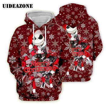 

2019 New Christmas Hoodie Sweatshirt Men Women Unisex Nightmare Before Christmas Jack Skellington 3D Hoodies Winter Tops
