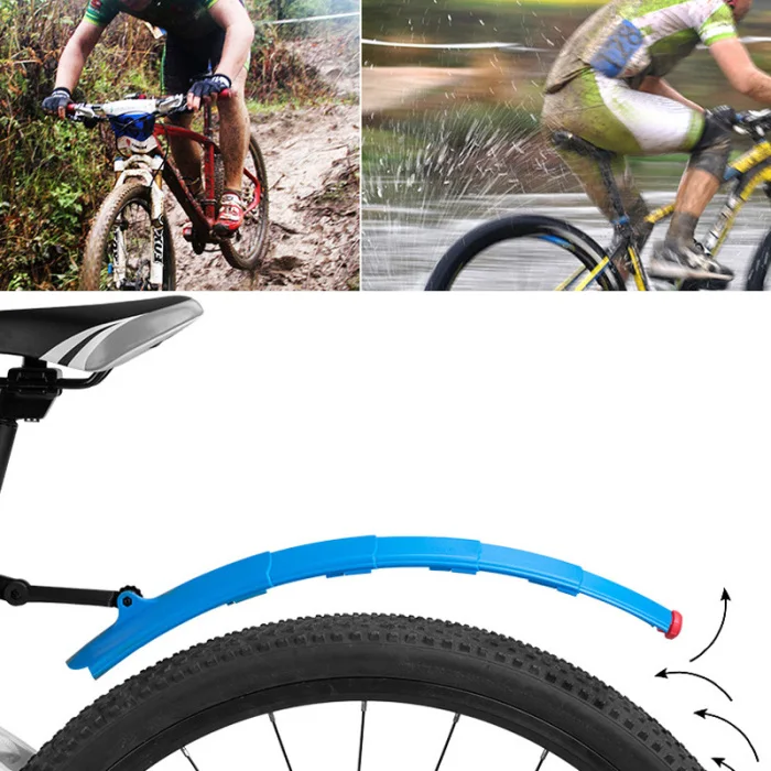 Велосипед крылья MTB телескопическое складывание передние и задние брызговики Quick Release велосипедные крылья с задний велосипедный части