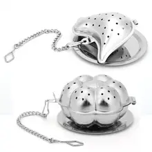 Защита окружающей среды Блокировка специй фильтр чайных листьев портативный Нержавеющая сталь коррозионностойкая Сетка Чай фильтр w/лоток