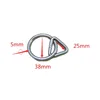 20pcs Stainless Steel Ring Buckle Halter Buckles Bridle Hardware Accessories Fittings Nickel Plated Ring 5