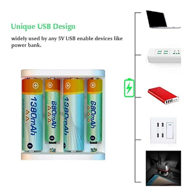 Isdt A4 умное зарядное устройство Aa и Aaa 10500 12500 аккумулятор Nimh Nicd Li-Lon Lifepo4 перезаряжаемые батареи с Usb портом