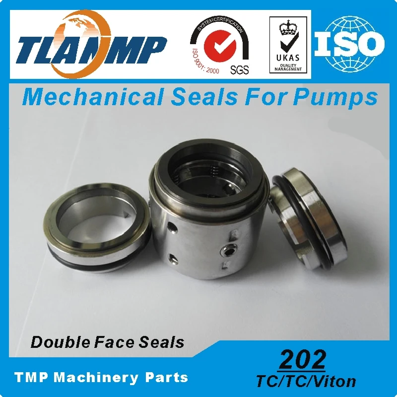202-40 202UU-40 Double Face TLANMP Mechanical Seals (Material: TC/TC/VIT) 202 Unbalanced Multiple Spring Dual Seals