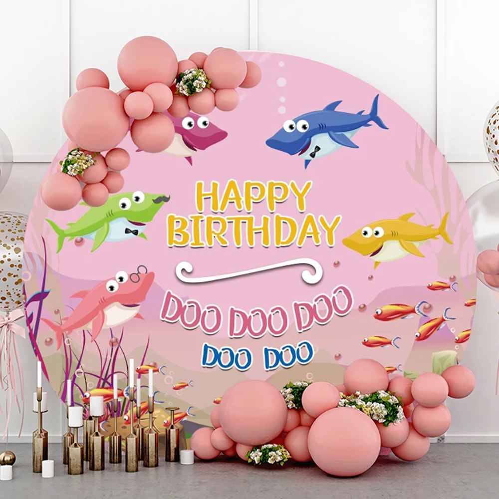 Yeele Underwater Shark Birthday Photography Backdrop Photocall Baby Portrait Party Decor Background Photo Studio Photographic |