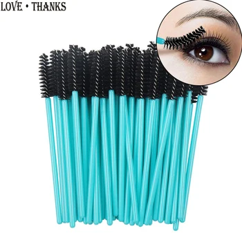 

Mascara Wands 200 Pack Disposable Lash Brushes for Eyelash Extensions Makeup Brush Bulk Tool Set, Blue/Black