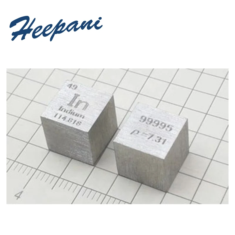 Free-shipping-indium-metal-cube-with-99-995-purity-In-element-periodic-table-ingot-pellet