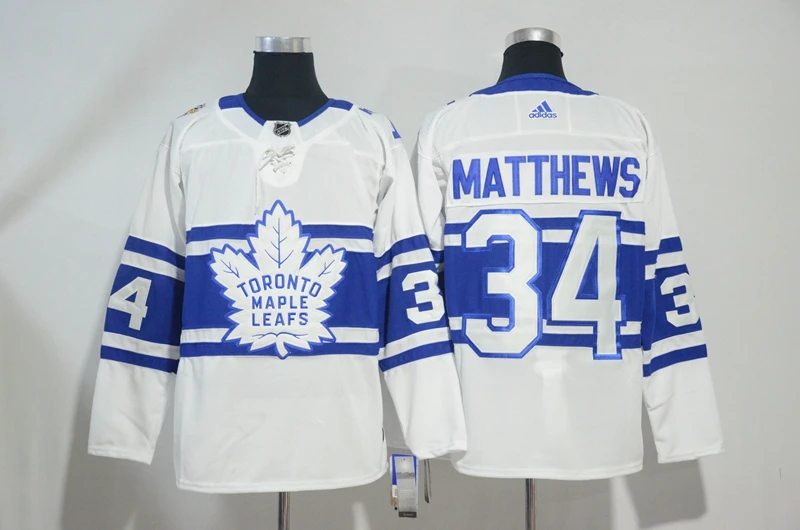 Топ А+++ прошитая Toronto Мужские взрослые 34 Auston Matthews 91 John Tavares Джерси - Цвет: Коричневый