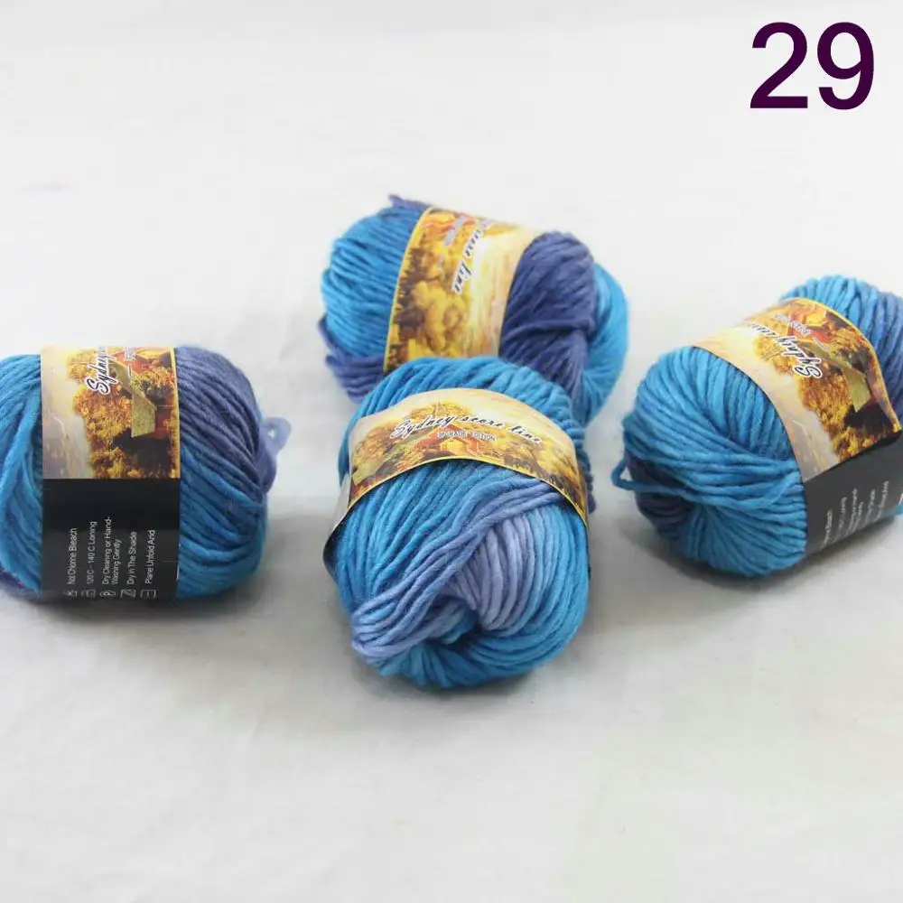 Sale New 3 Skeinsx50g Rainbows Coarse Hand Knit Quick Wool Yarn Shawl Scarves 04 