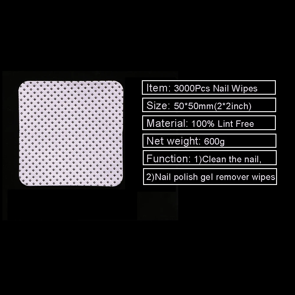 Bluerise 3000Pcs жидкость для Pliosh снятия салфетки безворсовые удаления Гель лак ногтей