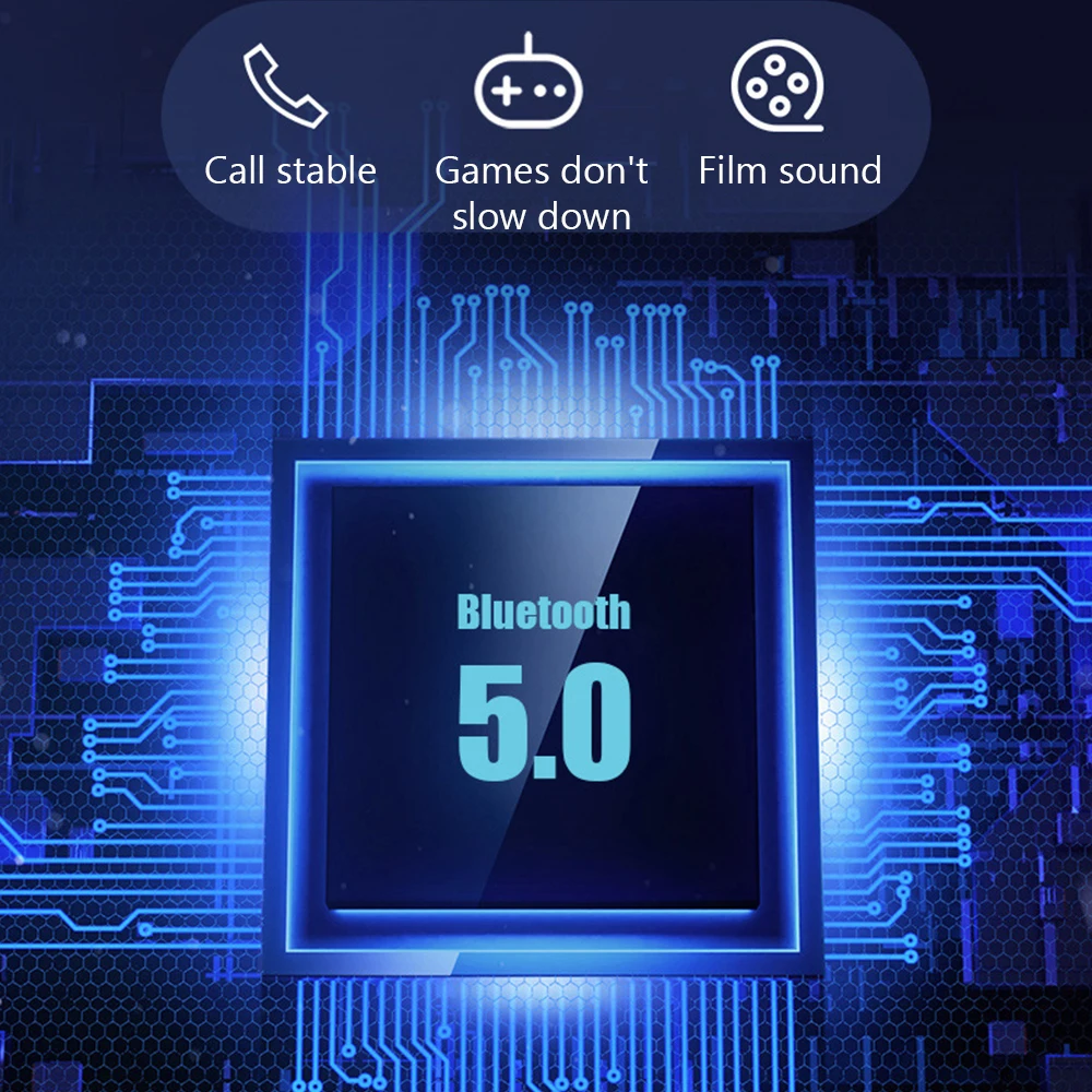 Микрофон, Bluetooth 5,0, наушники для телефона, стерео, беспроводной, Earbus, HIFI, звук, спортивные наушники, игровая гарнитура