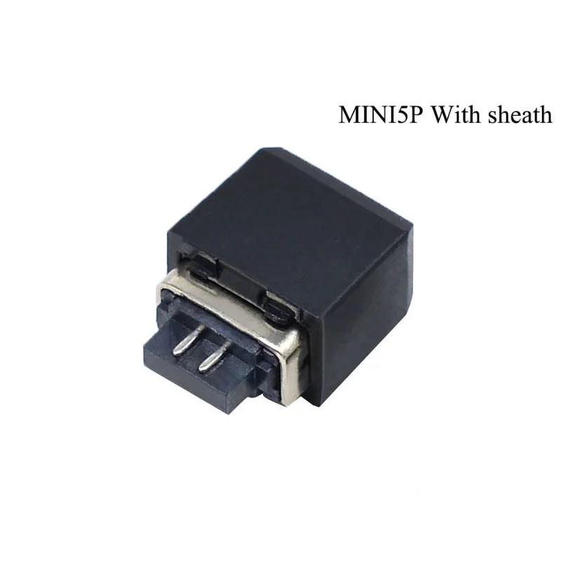 Мини 5Pin USB розетка Женская сварочная линия с оболочкой USB зарядное устройство разъем адаптера